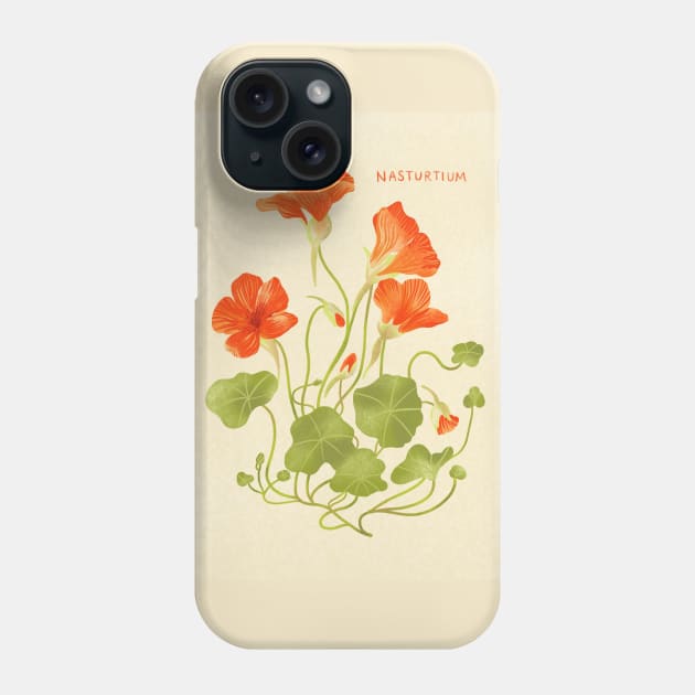 Nasturtium Phone Case by Salty Siren Studios