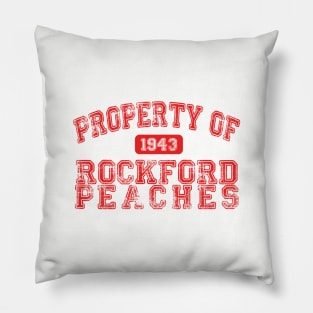 Property of the Rockford Peaches (A League of Their Own) (Red) Pillow