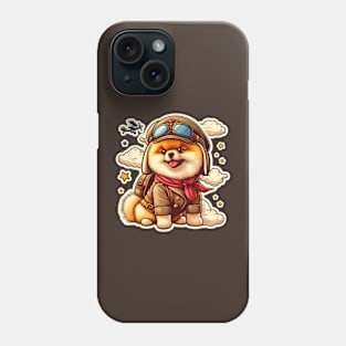 Pomeranian Pilot Phone Case