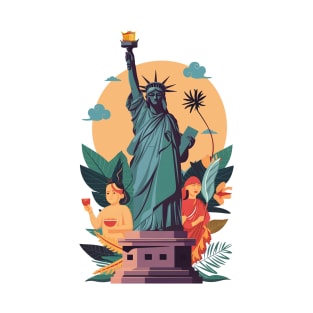 Aapi month gift :Asian Pacific American Heritage Month, Statue of Liberty T-Shirt