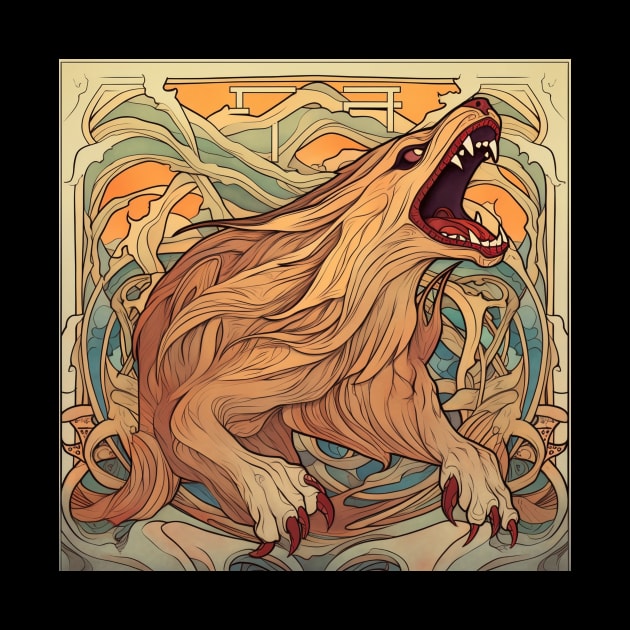 Fenrir Norse mythology by ComicsFactory