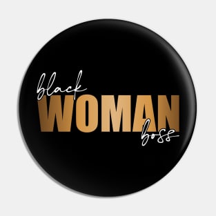 Black Woman Boss Black Business Owner Pin