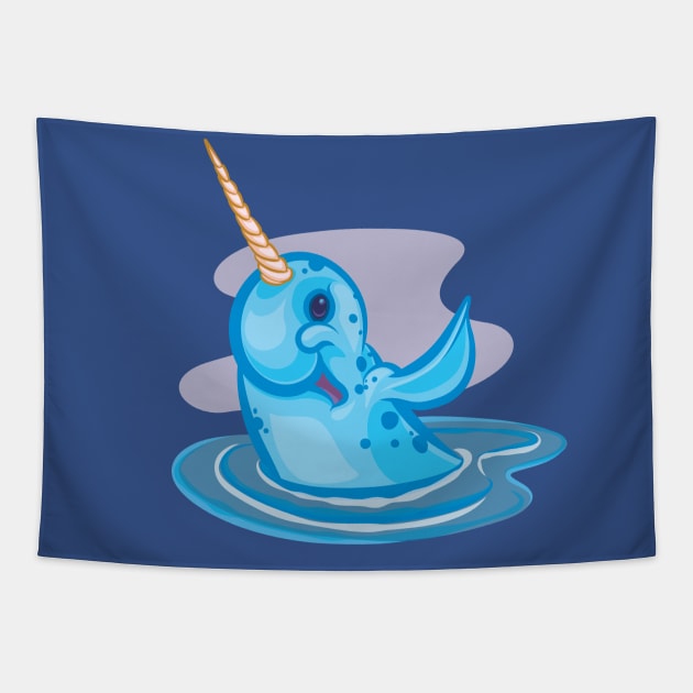 Narwhal Tapestry by majanation