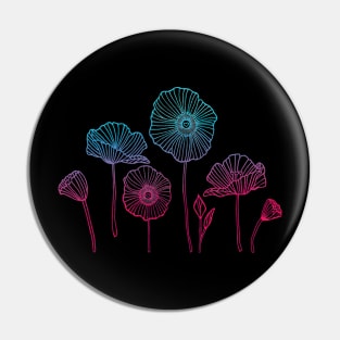 Fading Poppies Pin