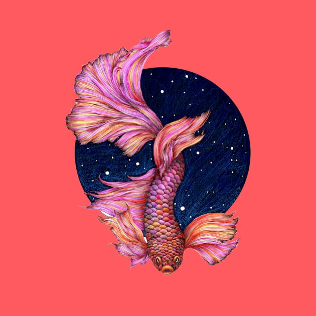 Rainbow Waters - The Betta Fish by ECMazur