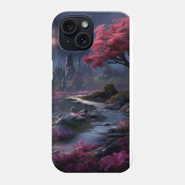 Landscape Magical Dimension Fantastic Planet Surrealist Phone Case by Cubebox