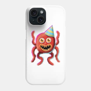 Colorful Birthday Monster Octopus (no shadow) Phone Case