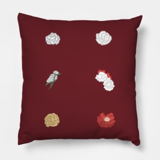 Corsage flowers cartoon Pillow