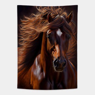 Morgan Horse - Oil paint Tapestry