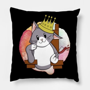 Cat King Pillow