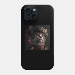 Pirate Cat Portrait Phone Case