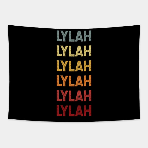 Lylah Name Vintage Retro Gift Called Lylah Tapestry by CoolDesignsDz