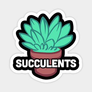 Gardening Succulent Plant Gift For Gardeners Magnet