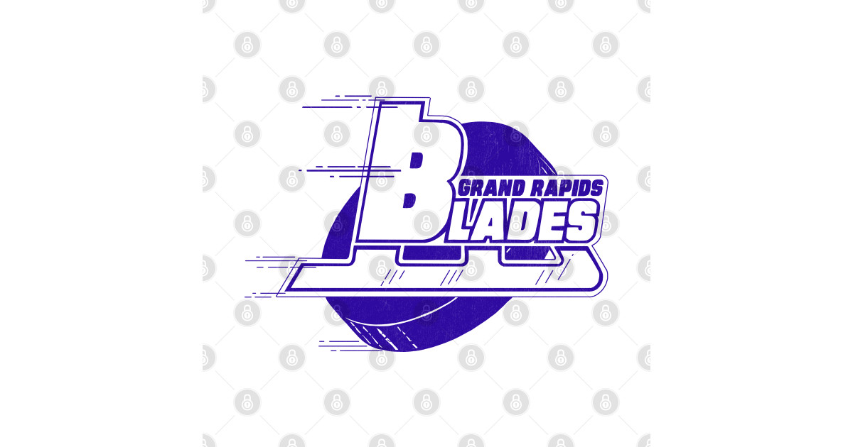 Defunct Grand Rapids Blades Hockey 1976 Michigan TShirt TeePublic