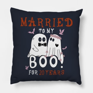 Funny 20th Wedding Anniversary October 20th Anniversary Pillow