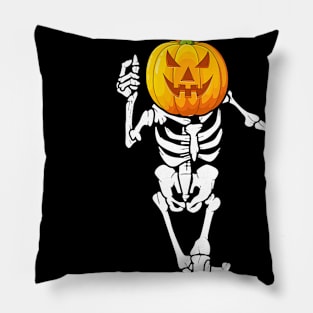 Bowling Skeleton Bone Halloween Costume Men Women Gifts Pillow