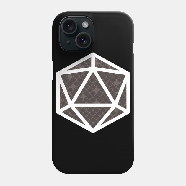 D20 Decal Badge - Scales Black Phone Case by aaallsmiles