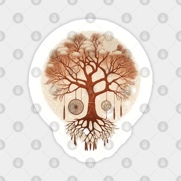 Dream Catcher Tree - Designs for a Green Future Magnet by Greenbubble