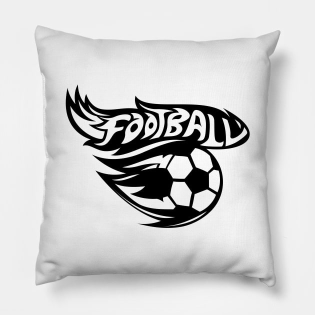 Football Pillow by Whatastory