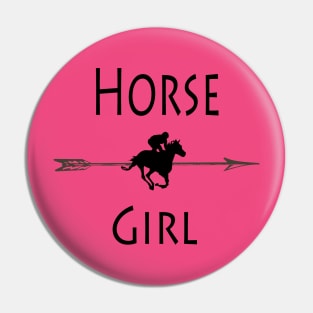 Horse Girl T-Shirt Pin