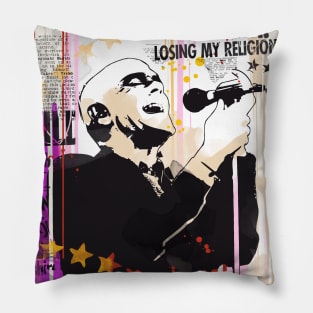 Michael Stipe pop art print Pillow