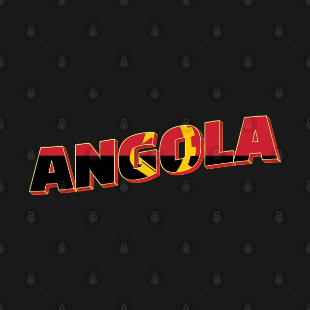 Angola Vintage style retro souvenir by DesignerPropo