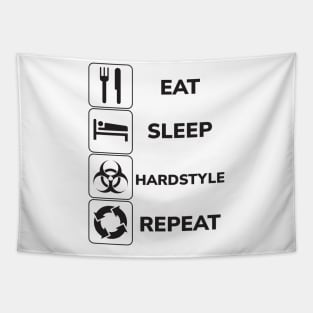 Eat Sleep Hardstyle Repeat Tapestry