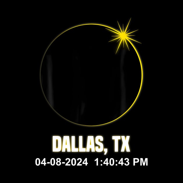 Total Solar Eclipse Dallas 2024 Time Texas Eclipse by klei-nhanss