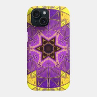 Mosaic Mandala Purple and Yellow Phone Case