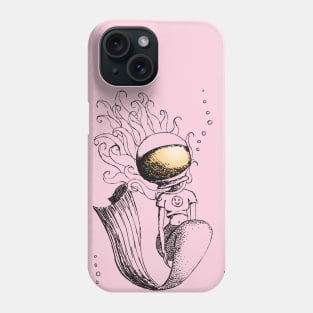 Mermaid Sketches Series: Astronaut Mermaid Phone Case