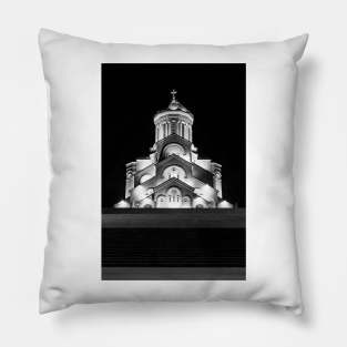 Church in the Night light Pillow