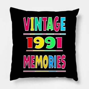 Vintage 1991 Memories Pillow