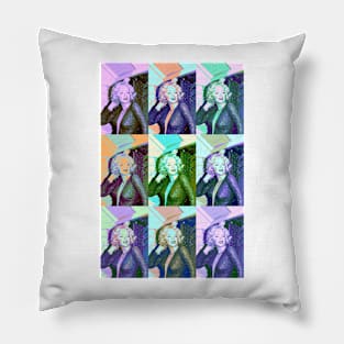 Marilyn Monroe as a color collage Pillow