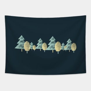 Tree lover line pattern Tapestry