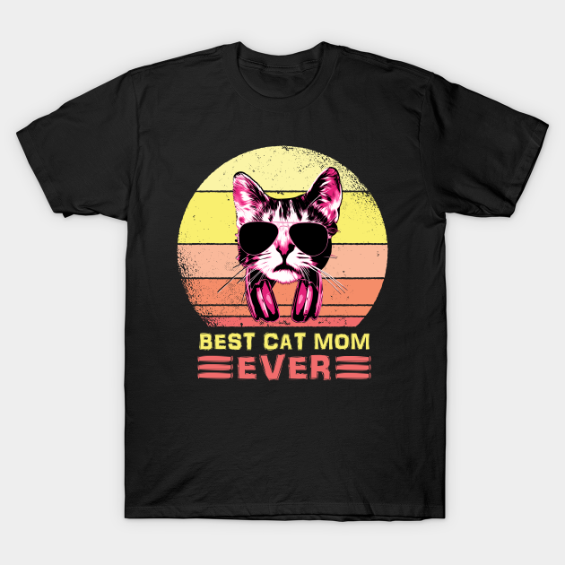 Discover Best Cat Mom Ever Color - Cat Mom - T-Shirt