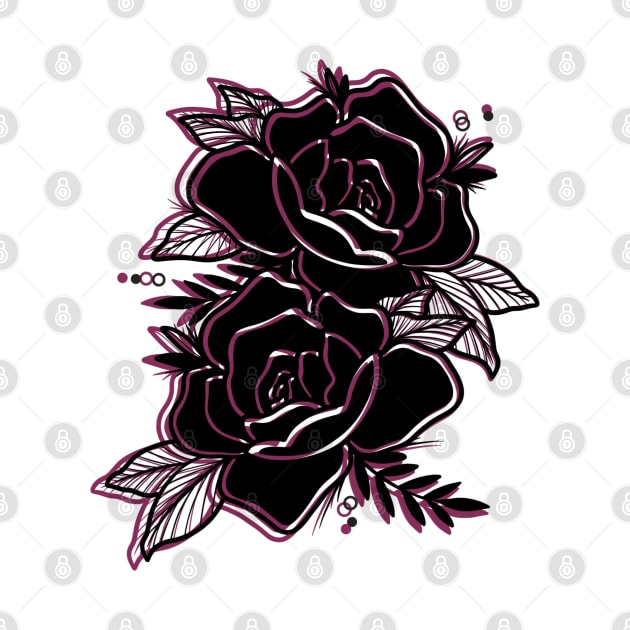 Trad Roses Mindf**k by P7 illustrations 