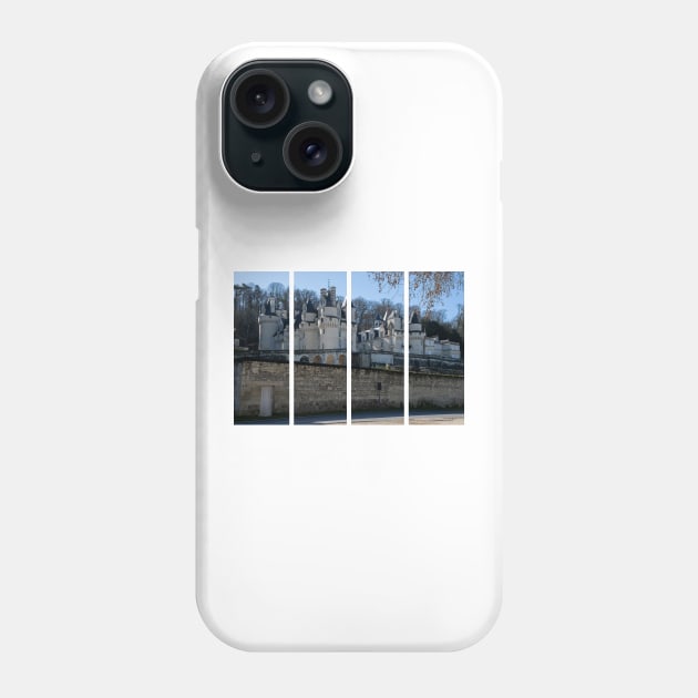 The Castel of Usse is a 15th-century castle in the Centre-Val de Loire. Sunny winter day Phone Case by fabbroni-art