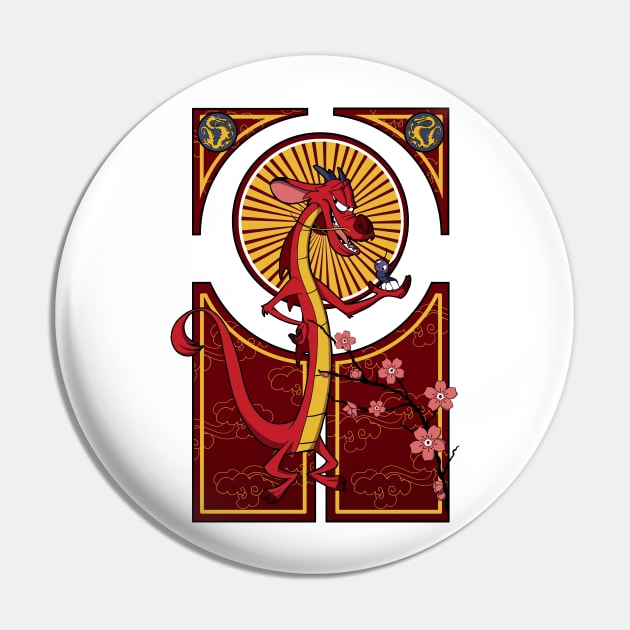 Classic Mushu Pin by Adelaidelia