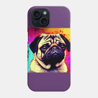 Pug Painting Phone Case