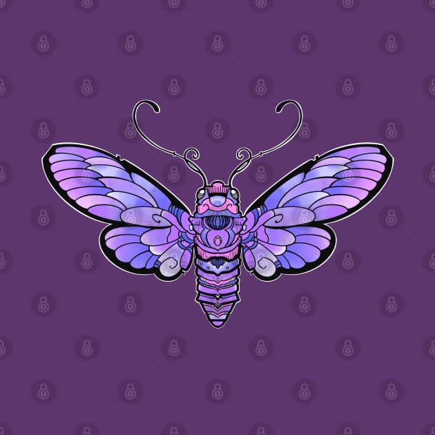 purple moth butterfly by weilertsen
