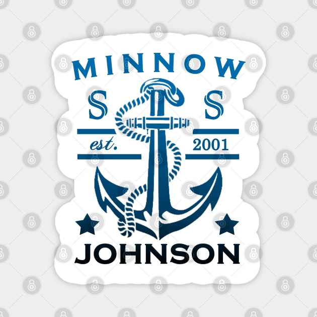 Rush Hour 2 - S.S. Minnow Johnson Magnet by red-leaf