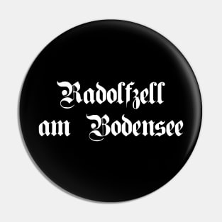 Radolfzell am Bodensee written with gothic font Pin