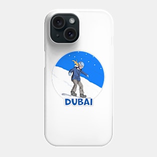 Snowboard in Dubai Phone Case