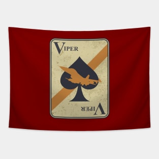 F-16 Viper (distressed) Tapestry