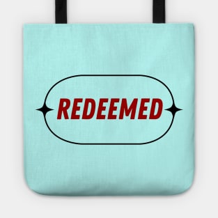 Redeemed | Christian Typography Tote