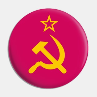 Soviet Symbols Star, Hammer And Sickle Pin