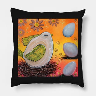 Nesting Bird Pillow