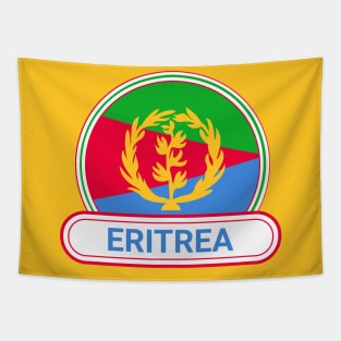 Eritrea Country Badge - Eritrea Flag Tapestry