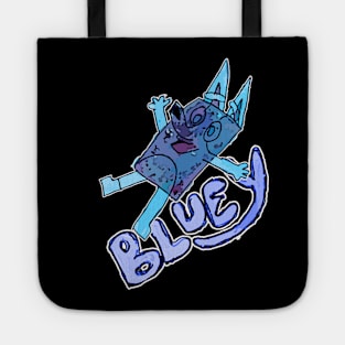 Handmade Design Blue 90s Tote