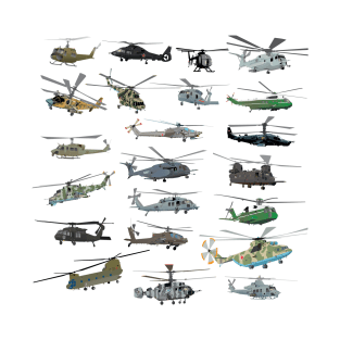 Modern Military Helicopters T-Shirt